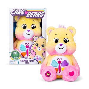 🆕 Care Bears 14" Calming Heart Plush Bear - Soft Huggable Eco-Friendly Material